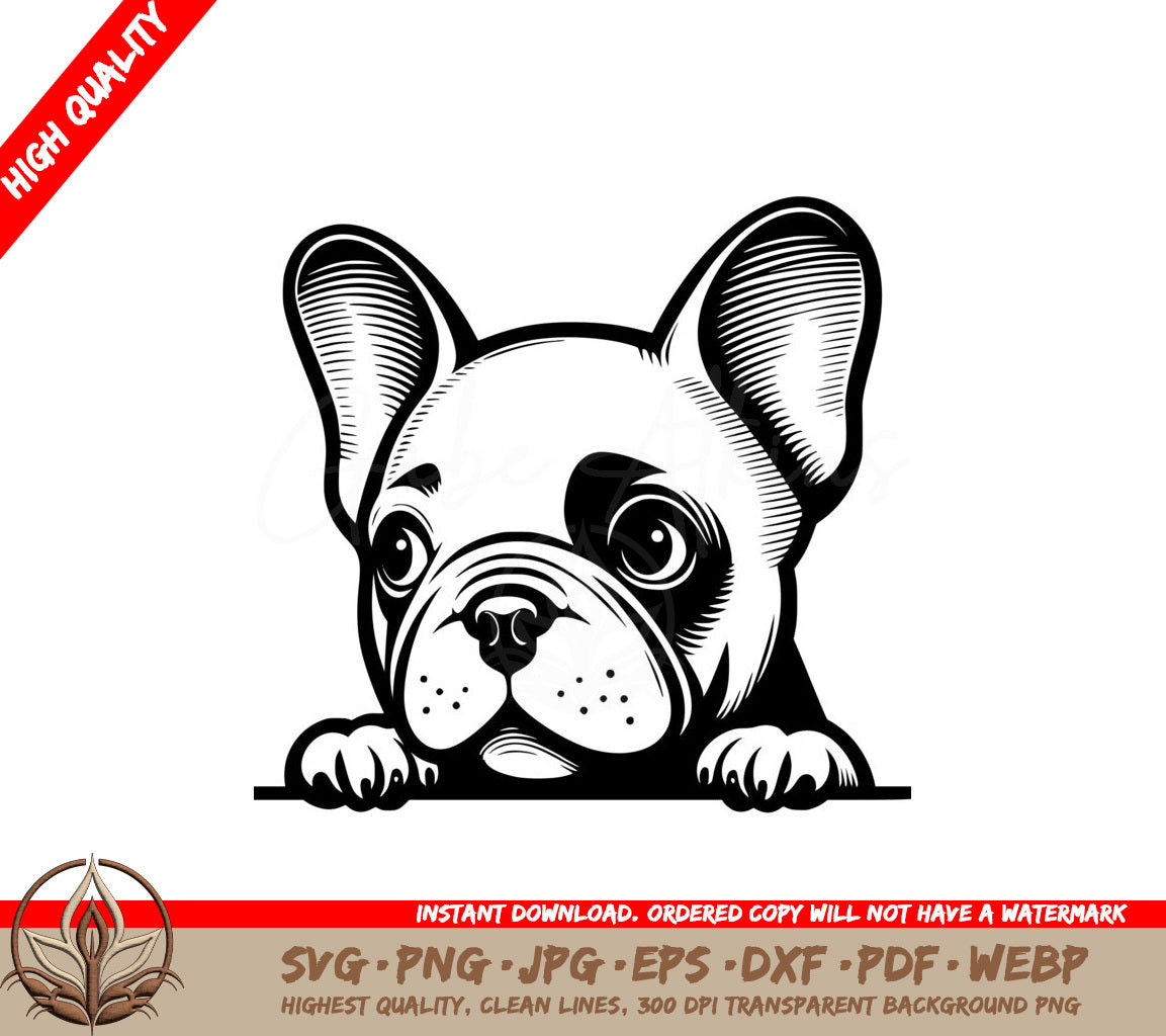 French Bulldog Resting SVG - Digital Product File (8 Formats)