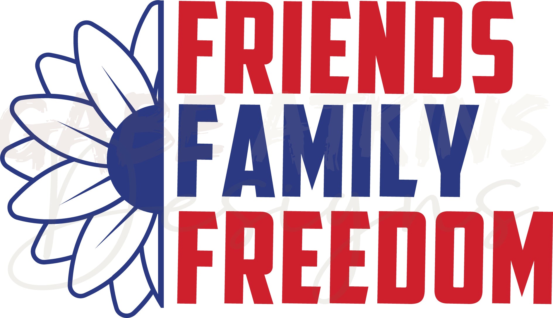 Friends and Family Freedom SVG - Perfect Crafting File for 4th of July | Family Freedom SVG - Perfect Crafting File