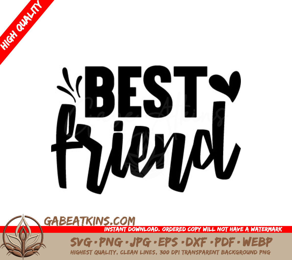 Best Friend SVG Design -  Design SVG