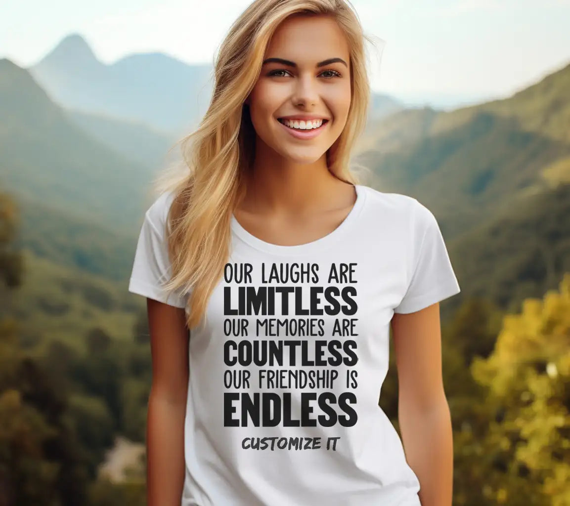 ## Endless Friendship SVG - Limitless Laughs & Countless Memories SVG