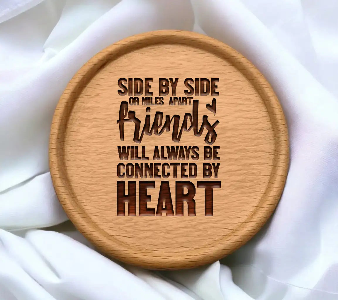 Side by Side or Miles Apart - Friends Forever SVG SVG