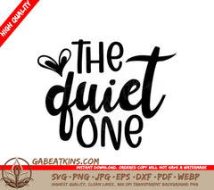  The Quiet Done Heart Design SVG - Friendship Design SVG