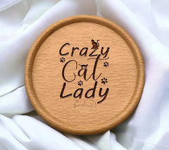 Funny Crazy Cat Lady SVG -  Cat Drawing SVG