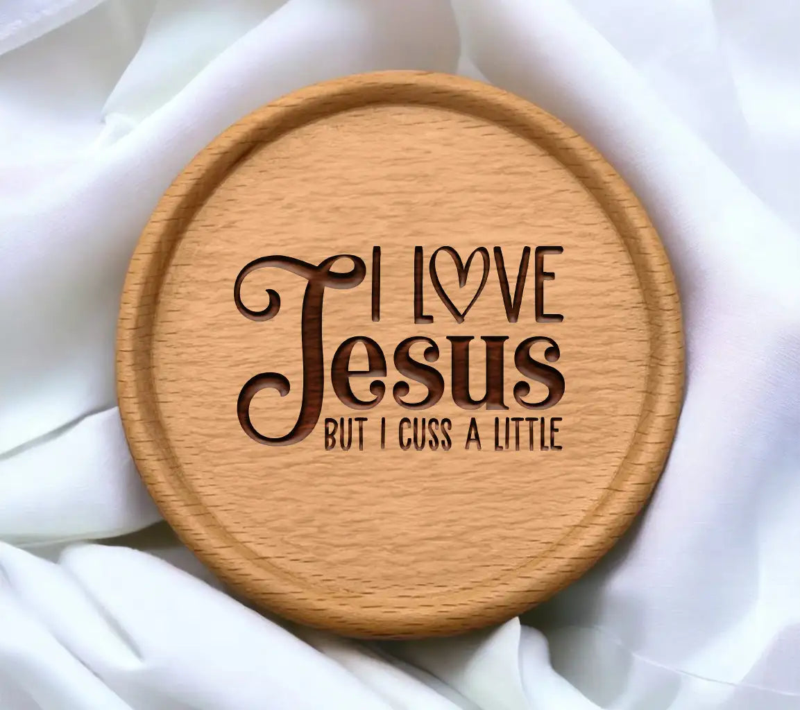 I Love Jesus But I Cuss A Little - Funny Christian SVG SVG