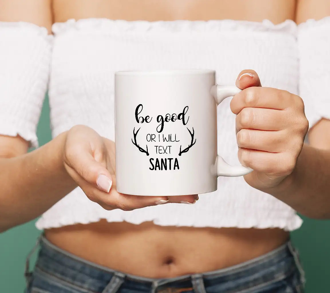 Funny Be Good or Ill Text Santa Christmas SVG Bundle SVG