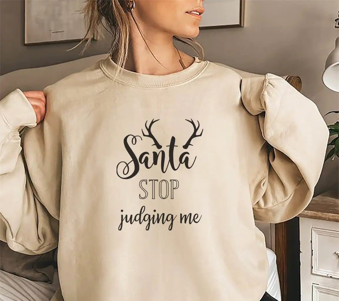 Funny Santa Judging SVG Bundle - Christmas Quotes Design SVG