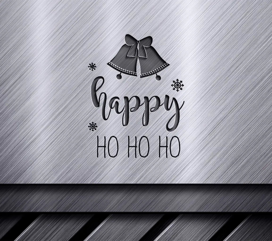 Funny Christmas SVG Bundle Ho Ho Ho Sign with Bells & Snowflakes SVG