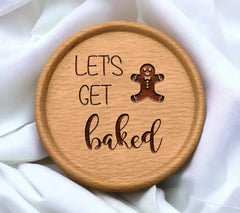 Funny Christmas SVG Bundle Lets Get Baked Gingerbread Man SVG