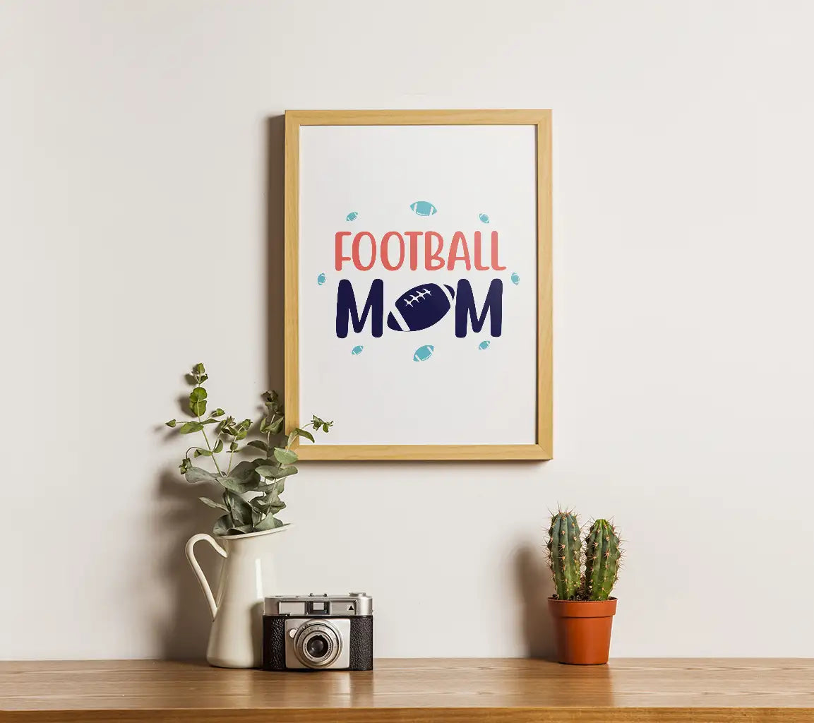 Football Mom SVG Design with Football - Funny Mom SVG SVG