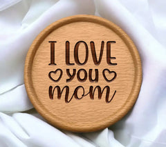 I Love You Mom SVG with Hearts - Funny Mom Quote Design SVG