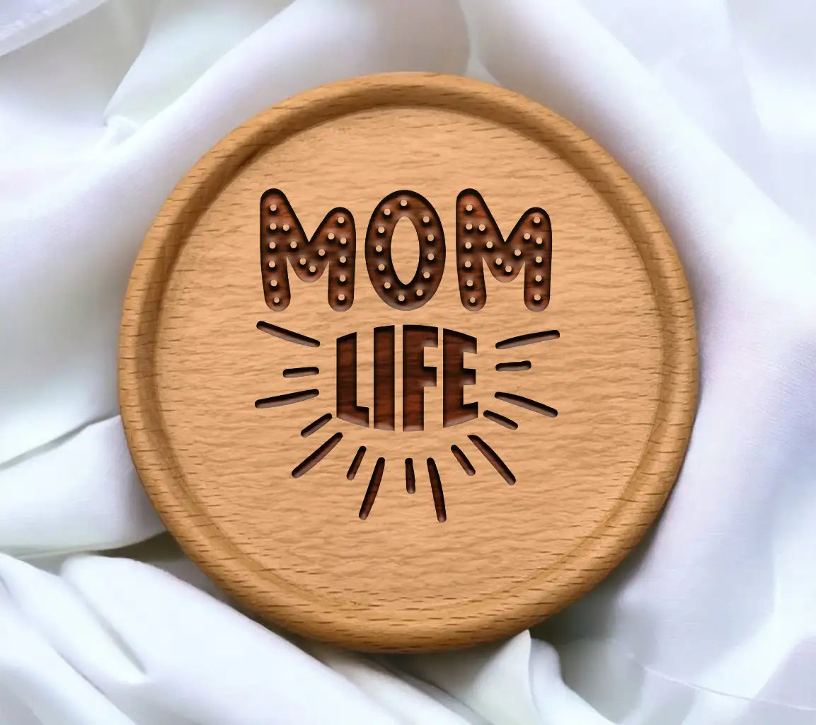 Funny Mom Life SVG Mom Surrounded by Light Rays SVG