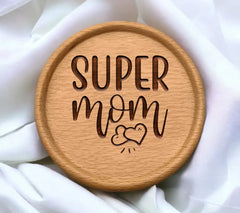 Super Mom SVG with Hearts - Funny Mom Design SVG