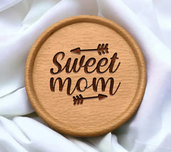 Funny Sweet Mom SVG Design - White Background SVG