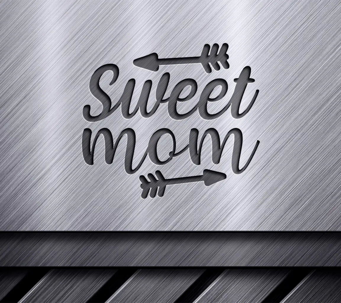 Funny Sweet Mom SVG Design - White Background SVG