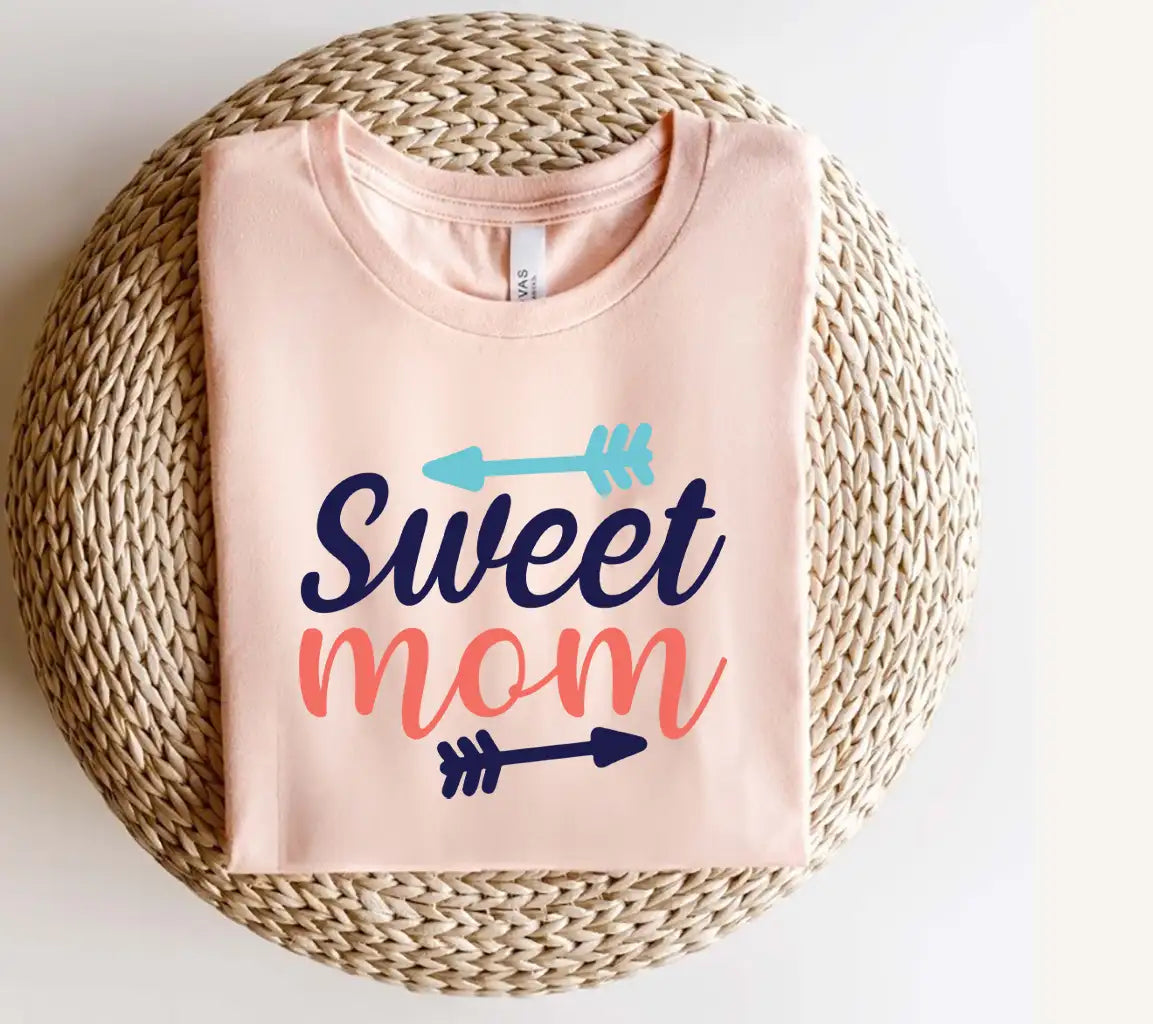 Funny Sweet Mom SVG Design - White Background SVG