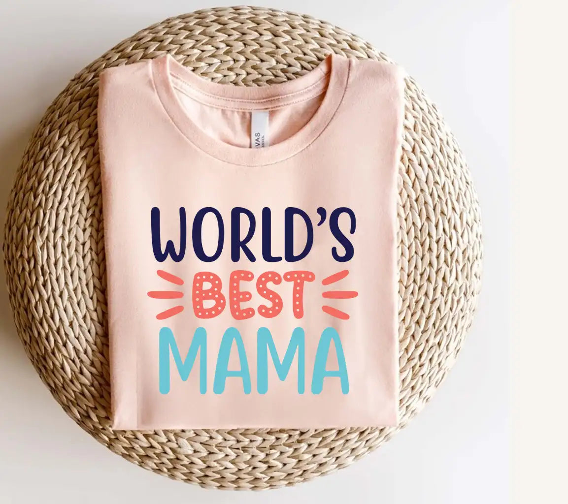 Worlds Best Mama SVG - Funny Mom Quote Design SVG