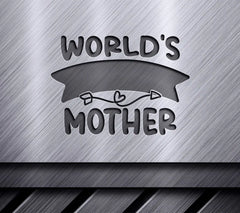 Worlds Greatest Mother SVG - Funny Mom Banner Design SVG