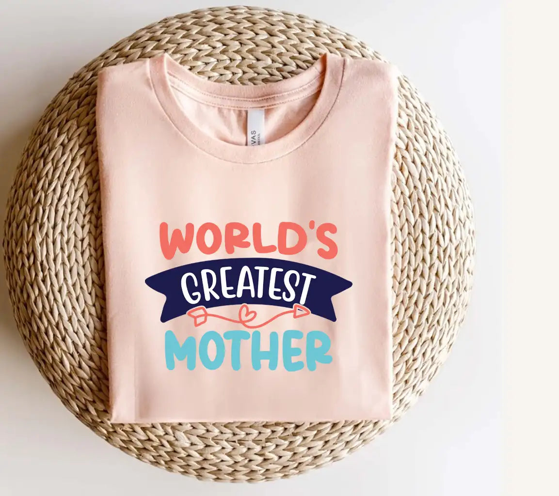 Worlds Greatest Mother SVG - Funny Mom Banner Design SVG