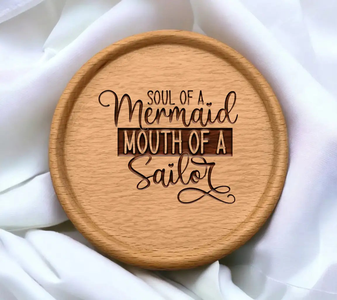 Soul of a Mermaid, Mouth of a Sailor SVG - Funny Quote Design SVG