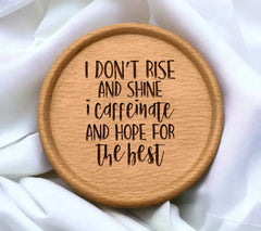 Caffeinate & Hope SVG - Funny Work Quote SVG