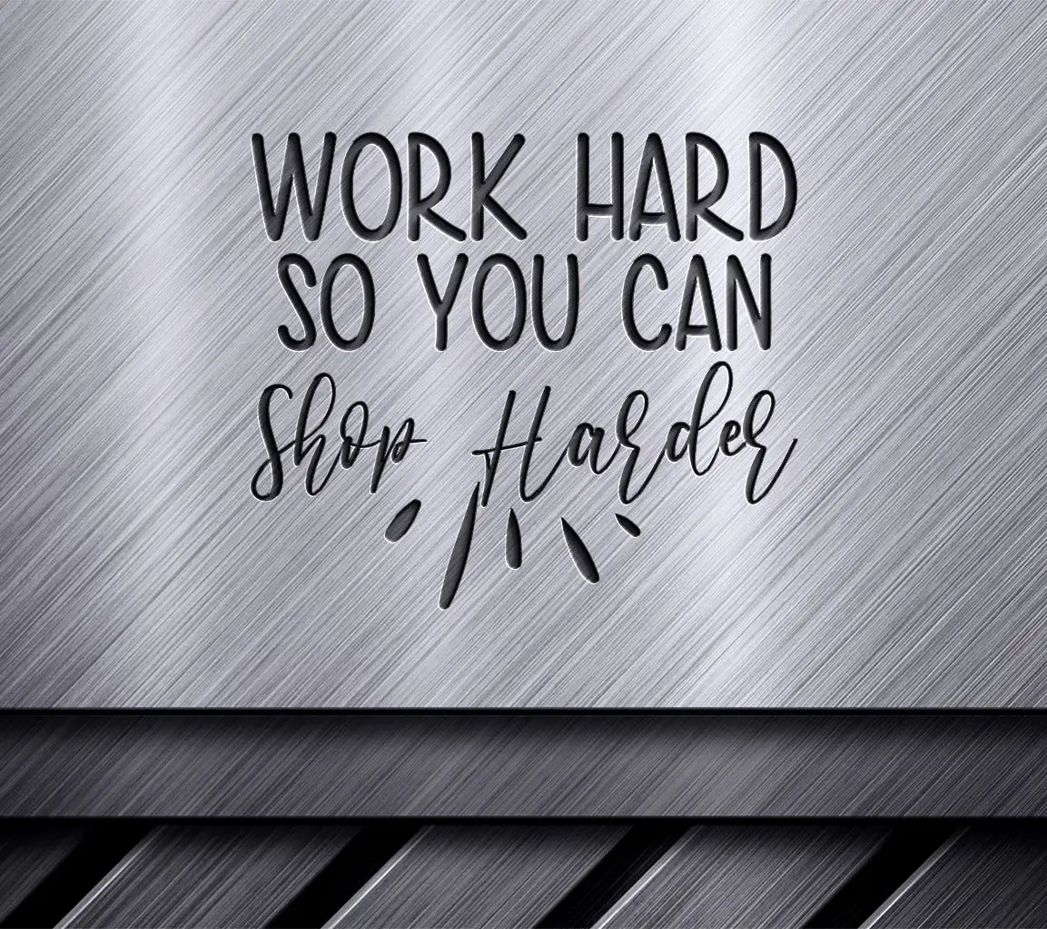 Work Hard Shop Harder SVG Bundle - Funny Work Quotes SVG