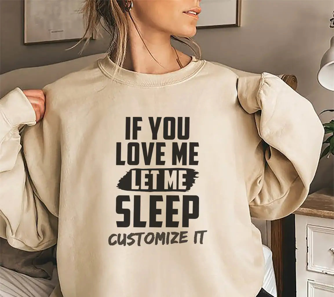 Funny If You Love Me Let Me Sleep SVG Cut File -  Poster SVG