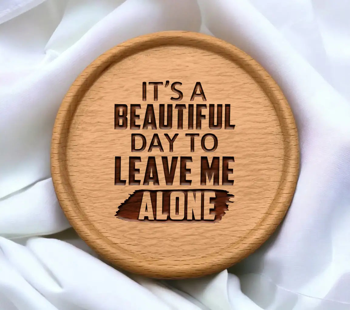 Funny Its a Beautiful Day to Leave Me Alone SVG Cut File SVG