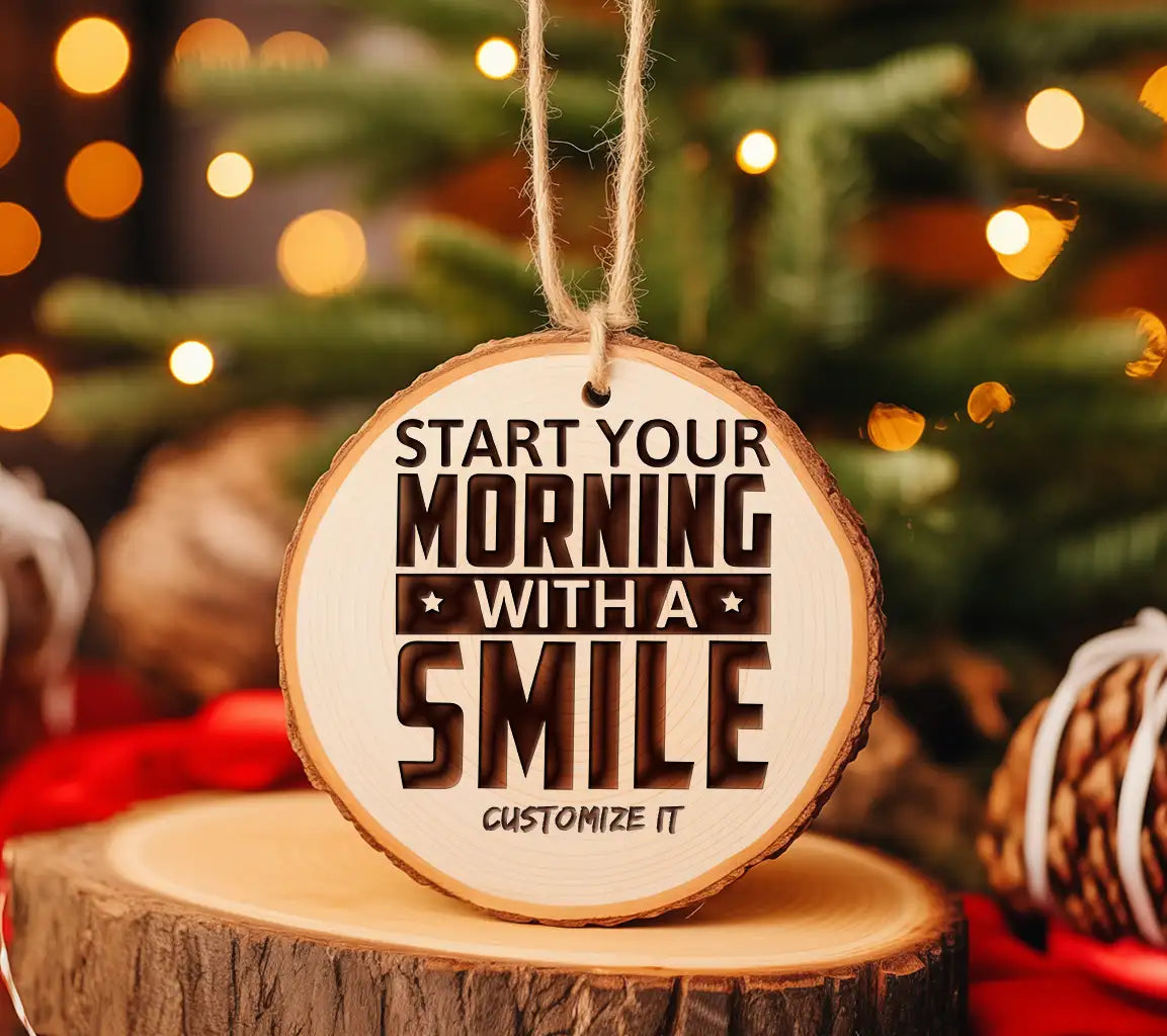 Start Your Morning With A Smile SVG -  Funny Quote Sign SVG