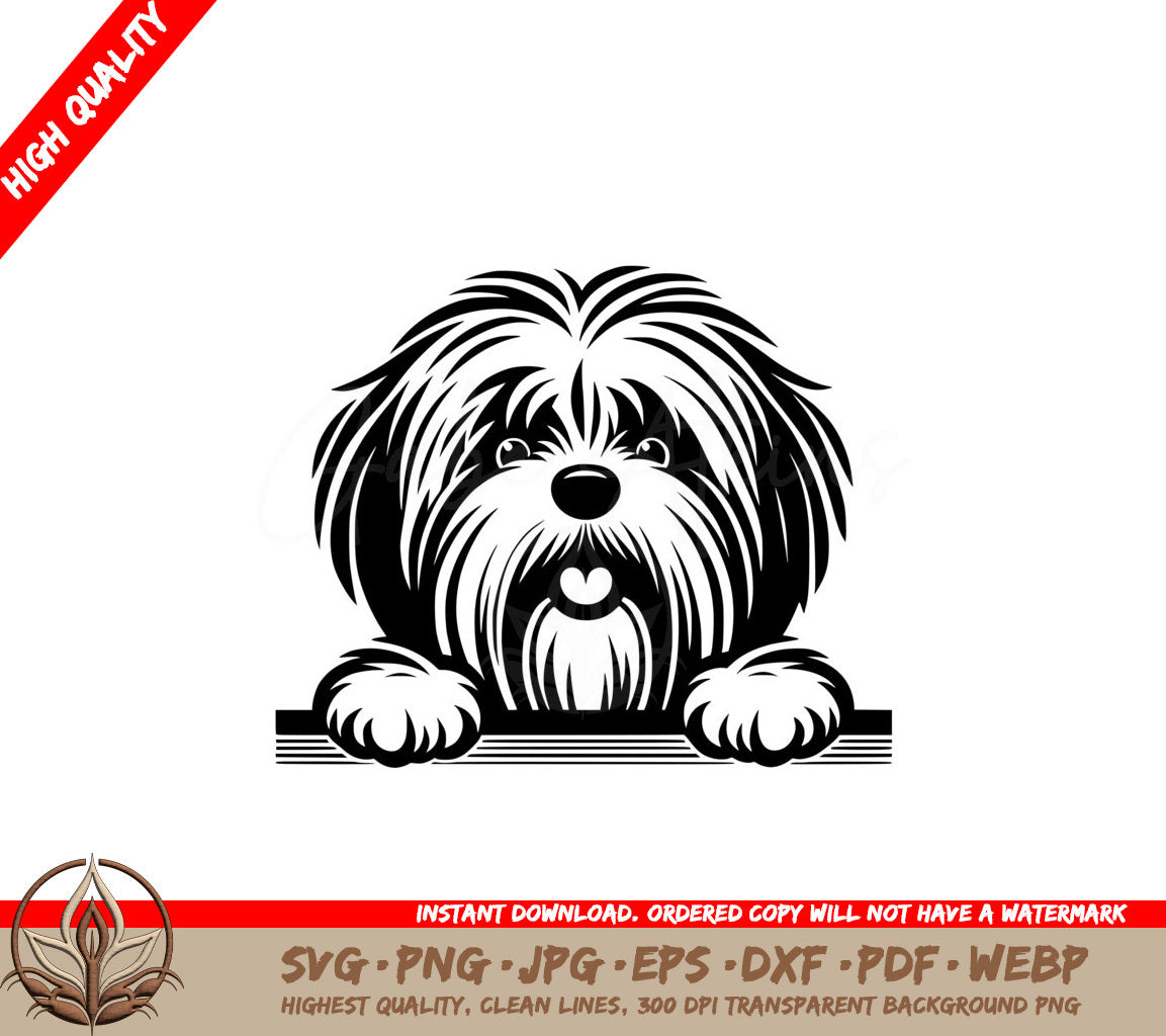 Furry Hearted Tibetan Terrier SVG