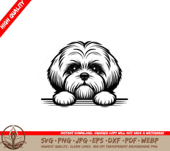 Fuzzy Maltese Lounger SVG - Digital Product in Multiple Formats