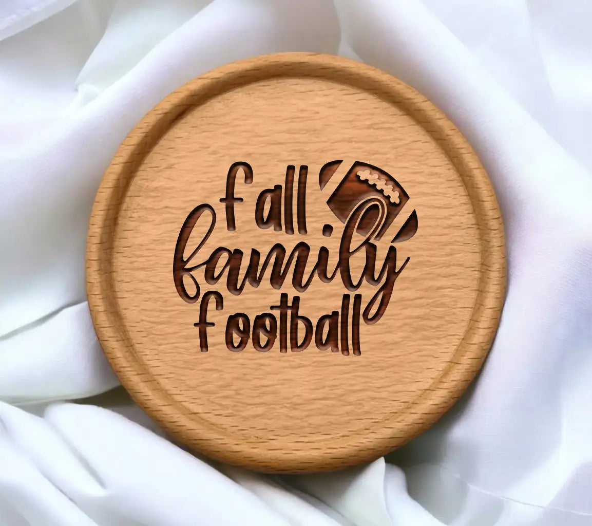 Fall Family Football SVG -  Sign with Football SVG