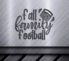 Fall Family Football SVG -  Sign with Football SVG