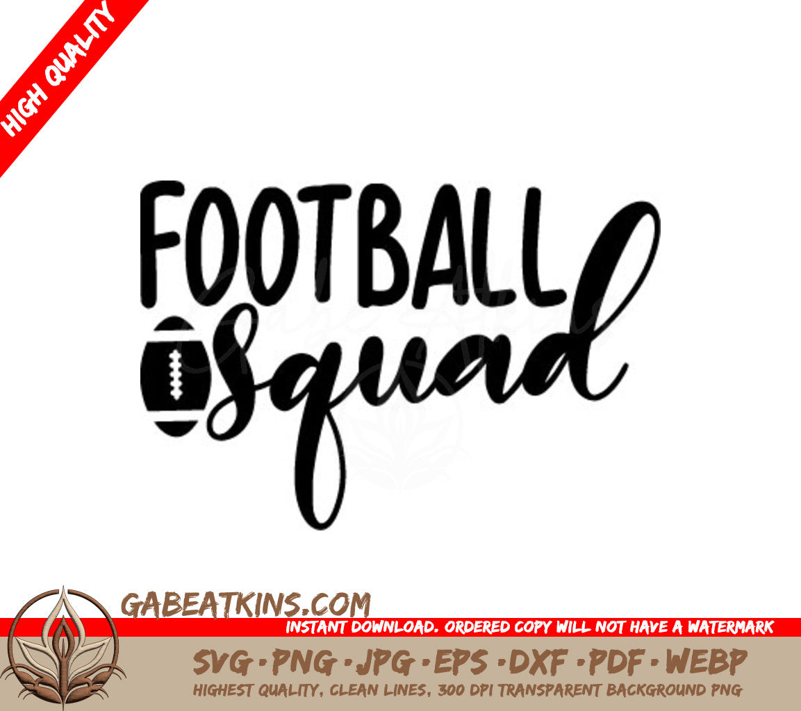  Football Squad Design SVG - Game Day Design SVG