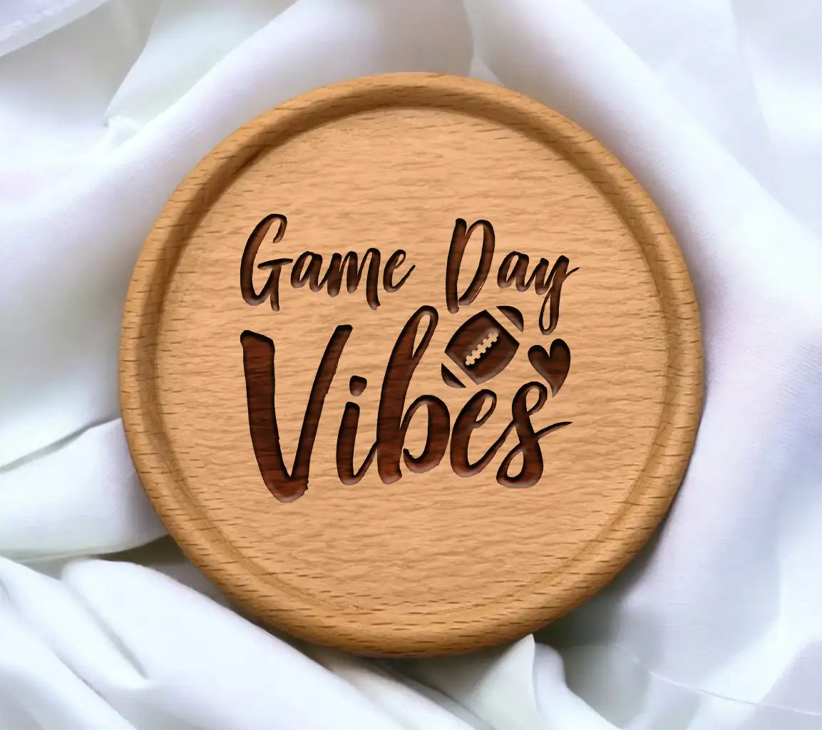 Game Day Vibes Football & Hearts SVG Design SVG