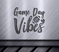 Game Day Vibes Football & Hearts SVG Design SVG