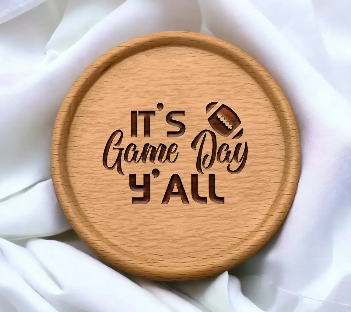 Game Day SVG Design - Football on White Background SVG