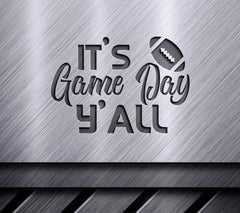 Game Day SVG Design - Football on White Background SVG