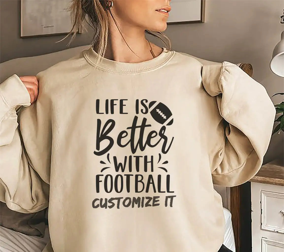 Life Is Better With Football SVG - Game Day Design SVG