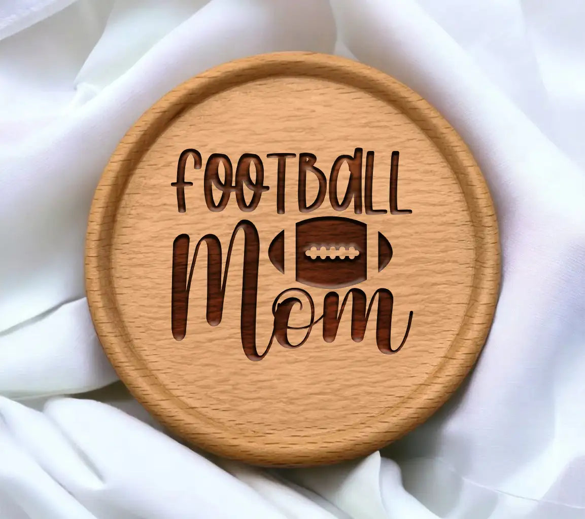 Football Mom Silhouette SVG - Game Day Design SVG