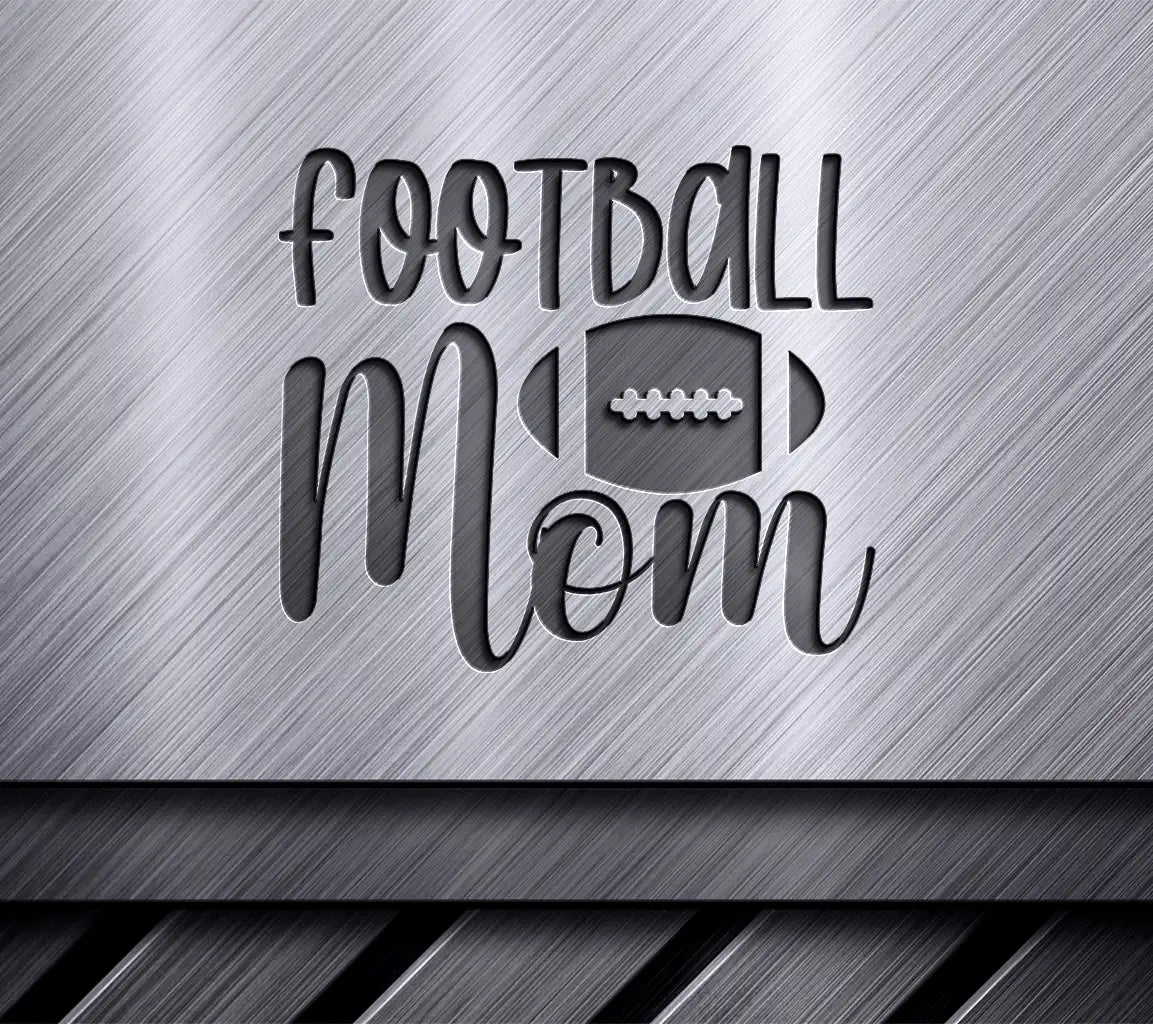 Football Mom Silhouette SVG - Game Day Design SVG