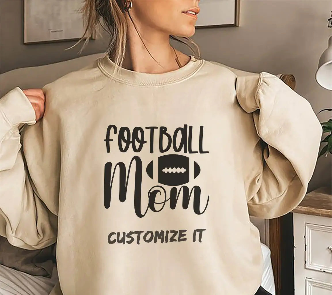 Football Mom Silhouette SVG - Game Day Design SVG