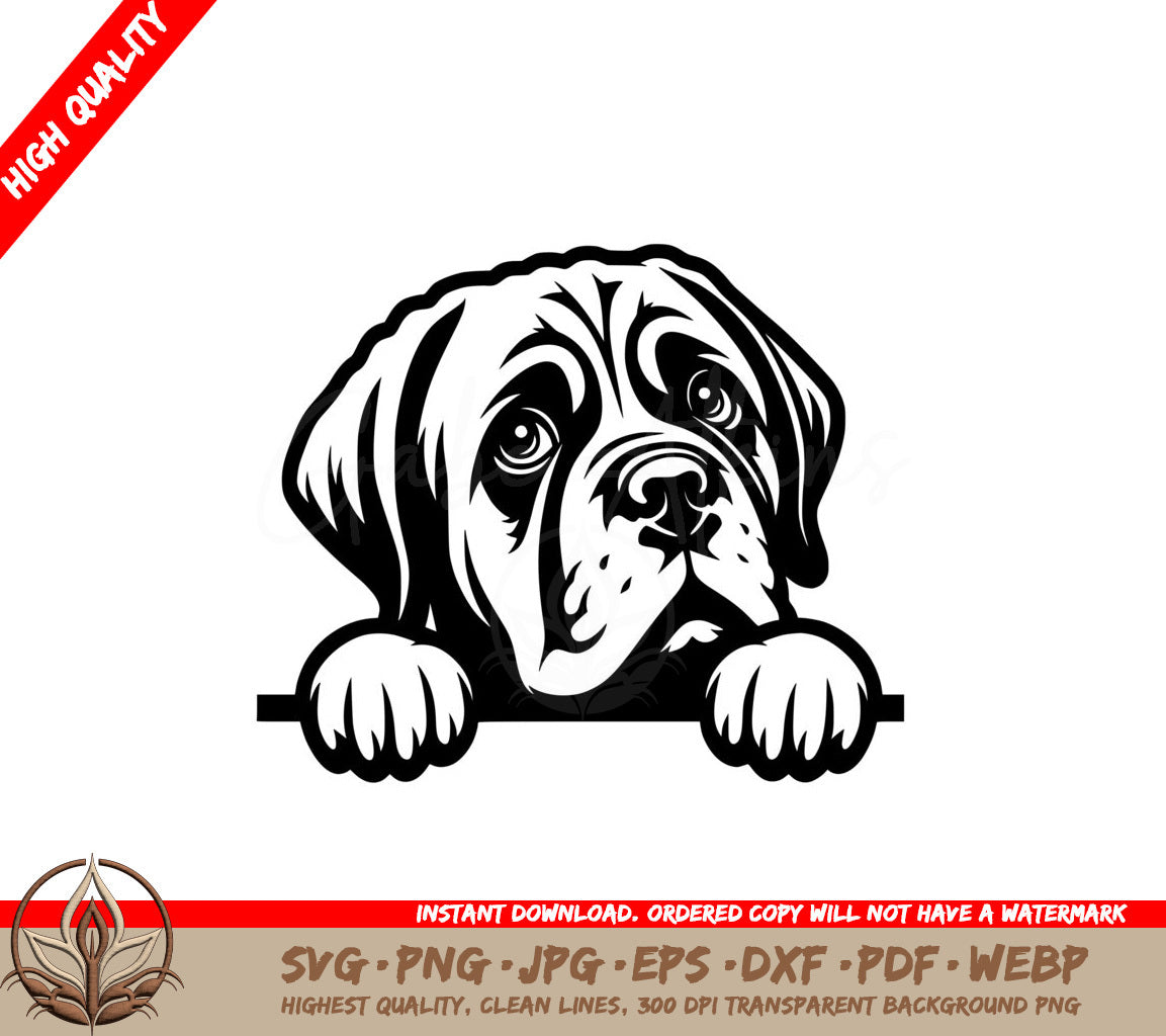 Gentle Mastiff SVG - Digital Product in Multiple Formats