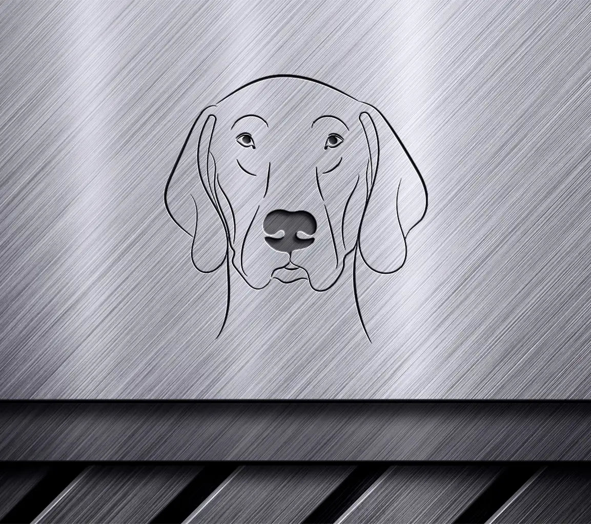 German Shorthaired Pointer Dog Face SVG -  Drawing SVG