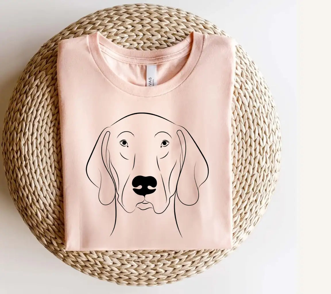 German Shorthaired Pointer Dog Face SVG -  Drawing SVG