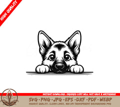 German Shepherd Puppy Play SVG