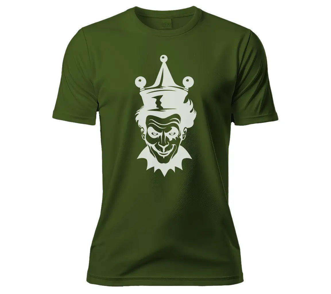 ## Ghastly Grinning Joker Crown SVG - Creepy Clown Emblem SVG