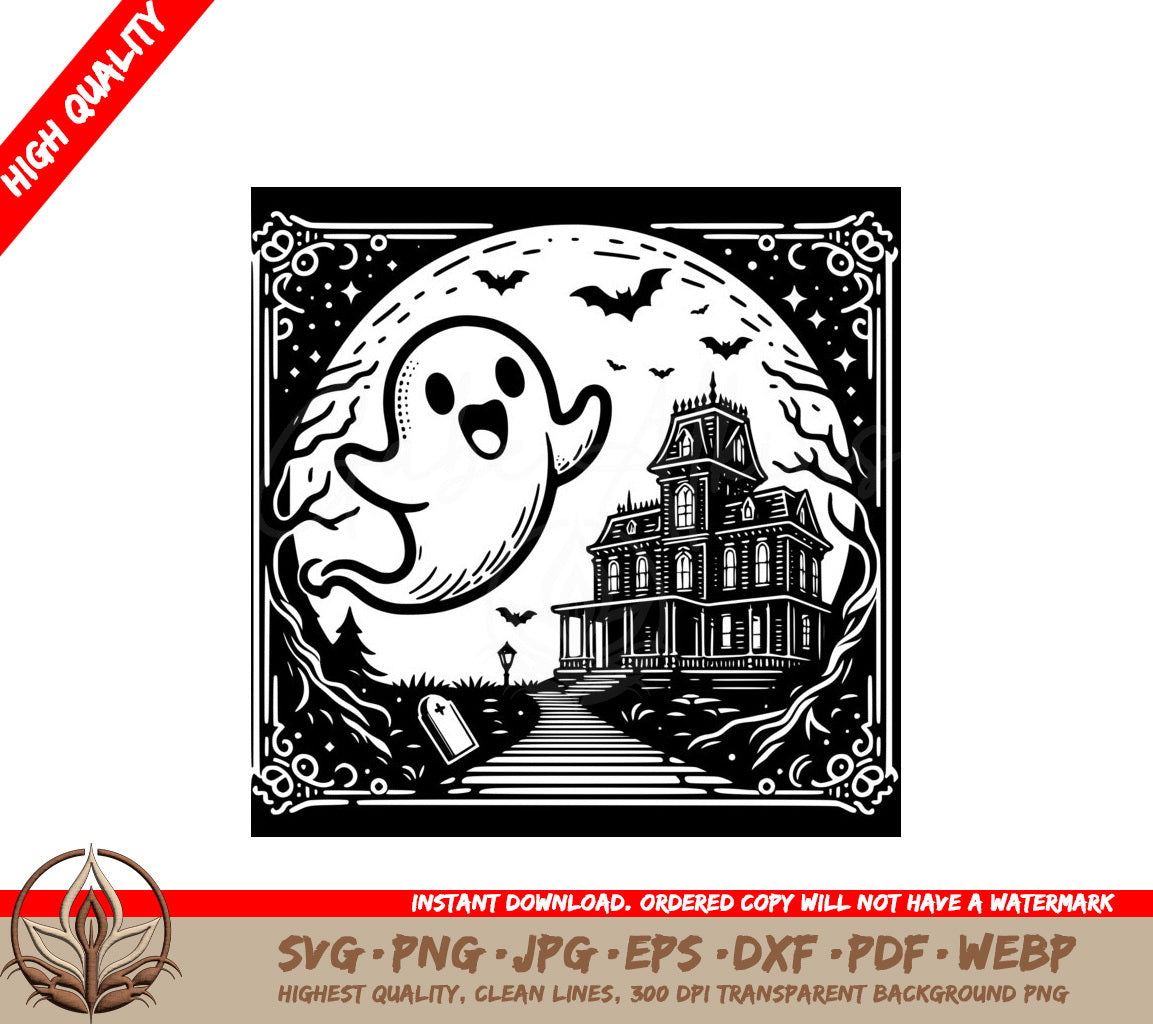 Ghost Gathering Digital SVG File