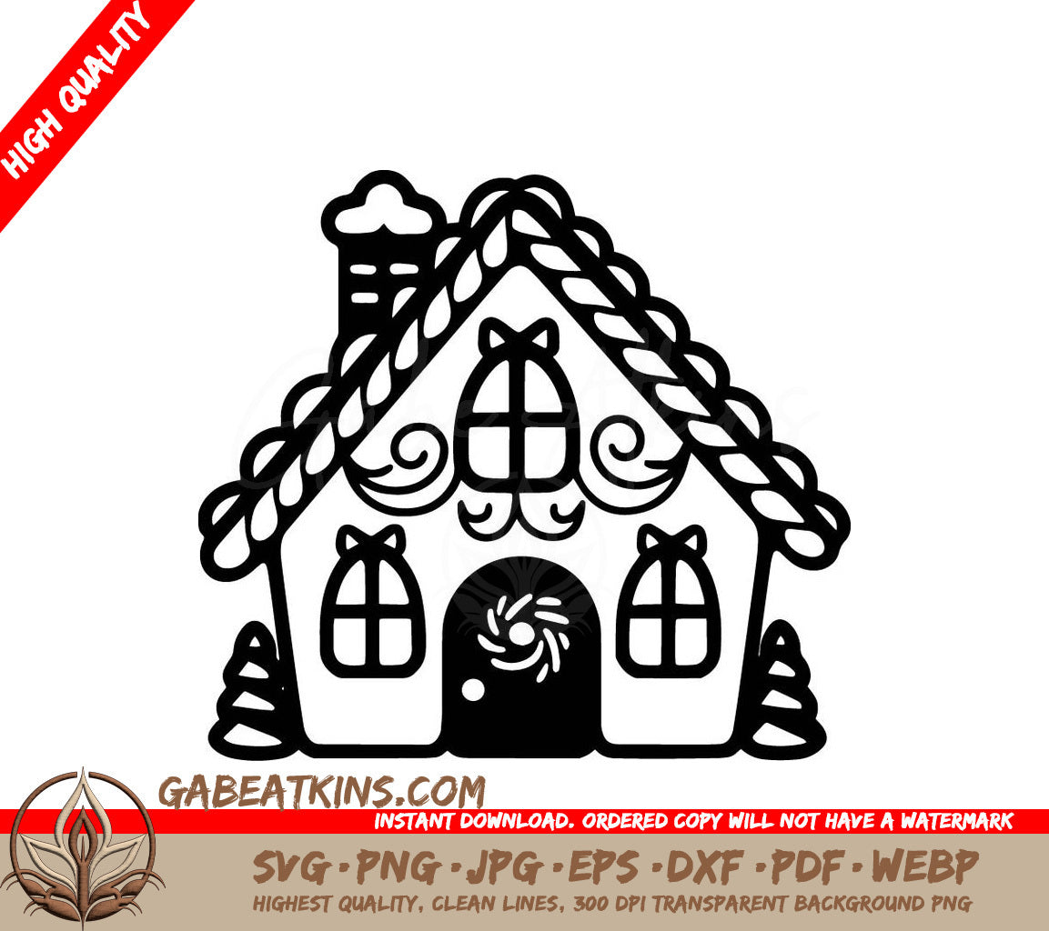  A Gingerbread House SVG - Gingerbread Wonder SVG