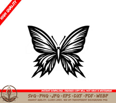 Graceful Winged Symmetry SVG File