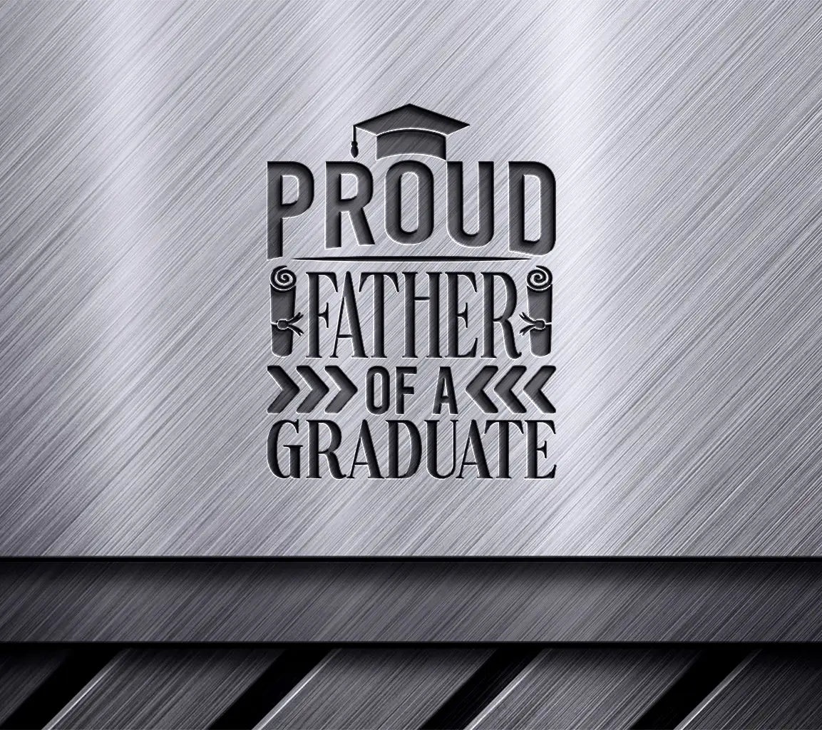 Proud Dad Graduate SVG - Graduation Cap Design SVG